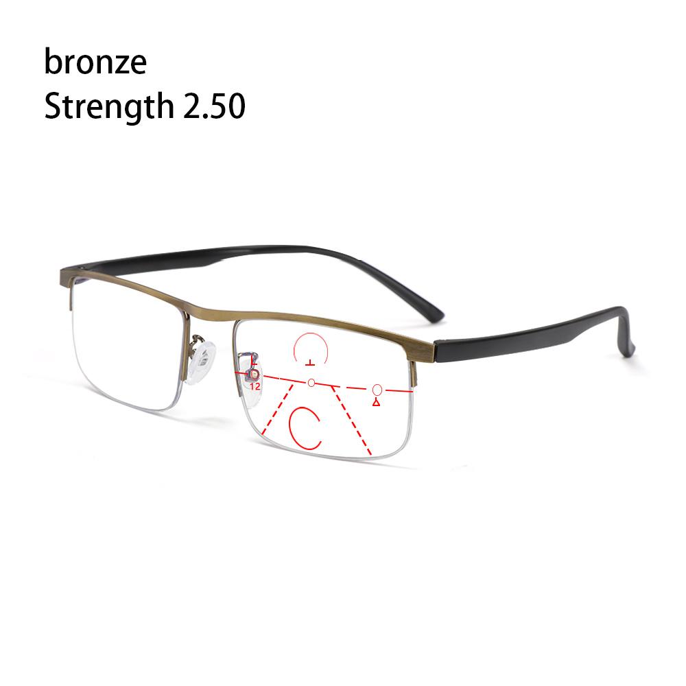 Multifocal Reading Glasses Readers Computer Glasses Progressive Multifocus Glasses for Women & Men Blue Light Blocking