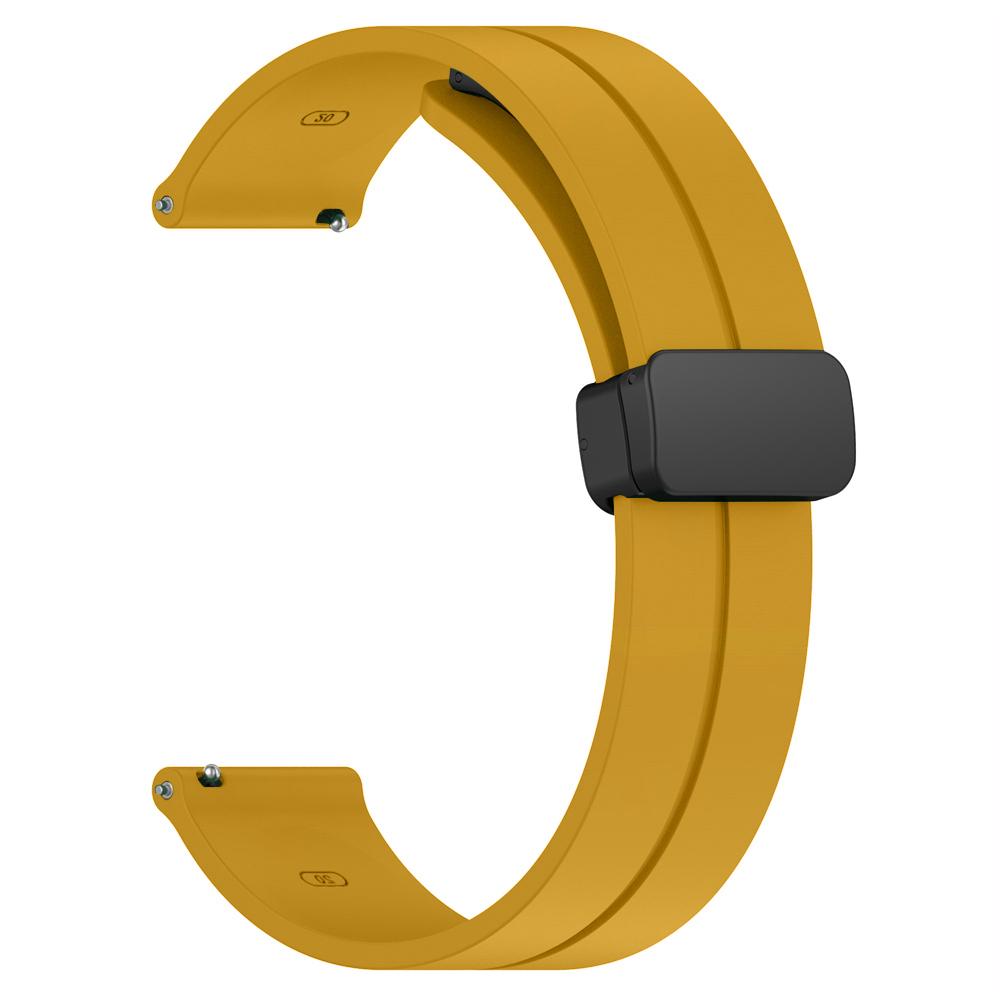 

20mm 22mm Watch Straps For Amazfit GTS 4/3/2/2e/GTS2 Mini/GTR 4/Pro/helio Magnetic Loop silicone bracelet Amazfit bip 3 5 6 band 20mm watch band жёлтый