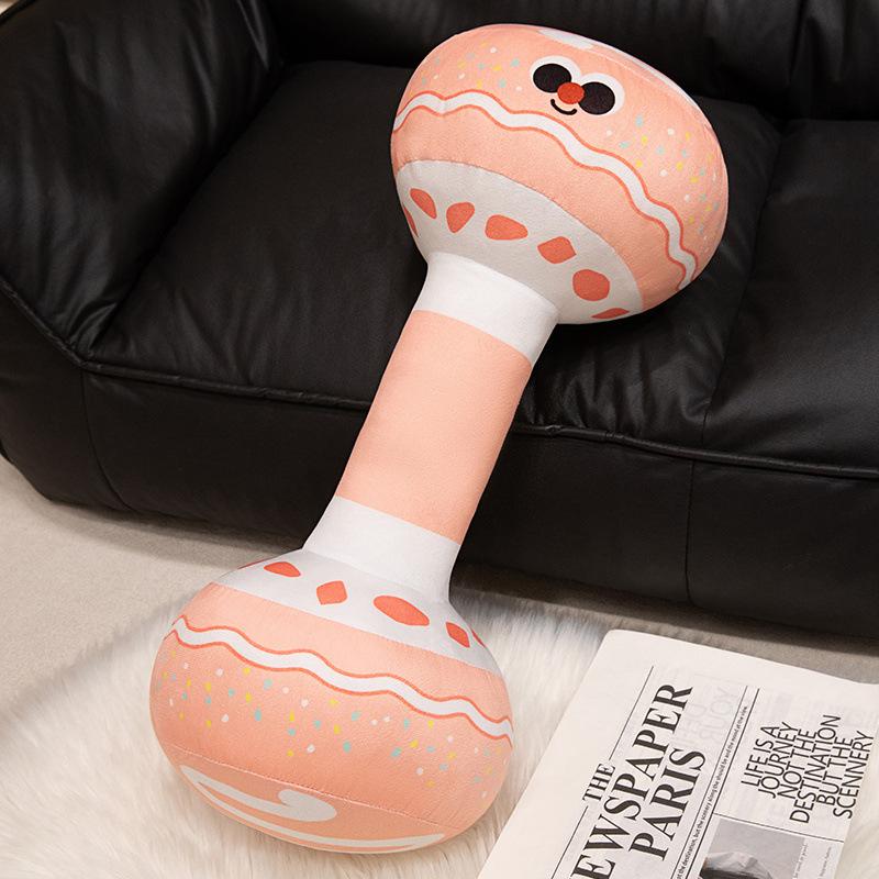Creative Soft Dumbbells Kettlebell Throw Pillow Plush Toy Doll Home Sofa Pillow Cushion Girl Doll
