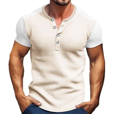 New Men's T-shirt Color Short-sleeved Men