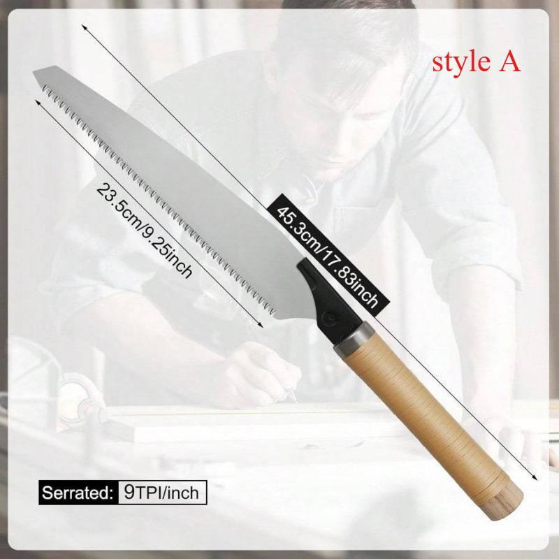 Japanische Handsäge, 10 Zoll Zugsäge, 17 TPI mit abnehmbarer Klinge, Holzsäge für die Holzbearbeitung, Gartenarbeit