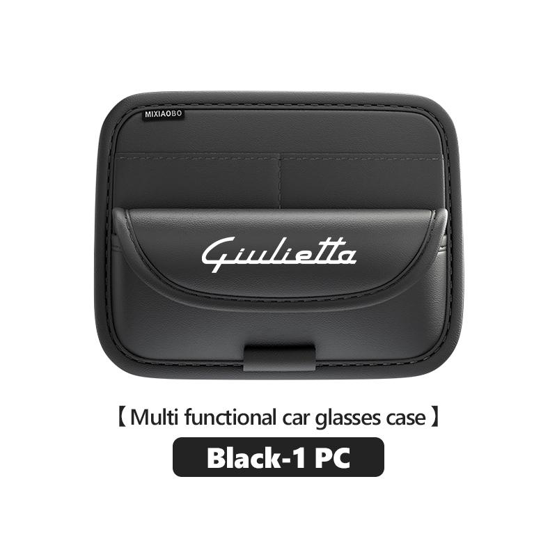 

2026 Hot Alfa Romeo Car Interior Glasses Case Sunglasses Storage Box Card Organizer Boxs For Alfa Romeo Giulia 147 Mito 156 159