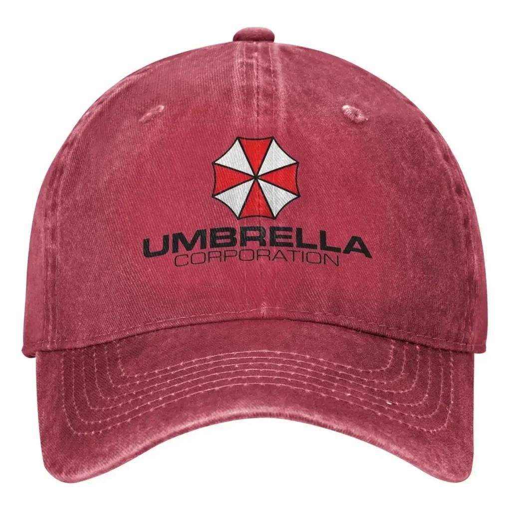 Umbrella Corporation Denim Baseball Cap Residents Evils Game Hiking Trucker Dad Hat Summer Women Unisex Sunscreen Baseball Caps