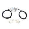 BSR673 Electric Sunroof Repair Track Drive Pull Bowden Cables Left and Right With Metal Mounting Bracket Hinges for Renault Clio MK2 1998-2012