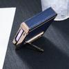 For Samsung Galaxy Z Flip6 5G Case Electroplated Leather+PC Phone Cover with Invisible Kickstand