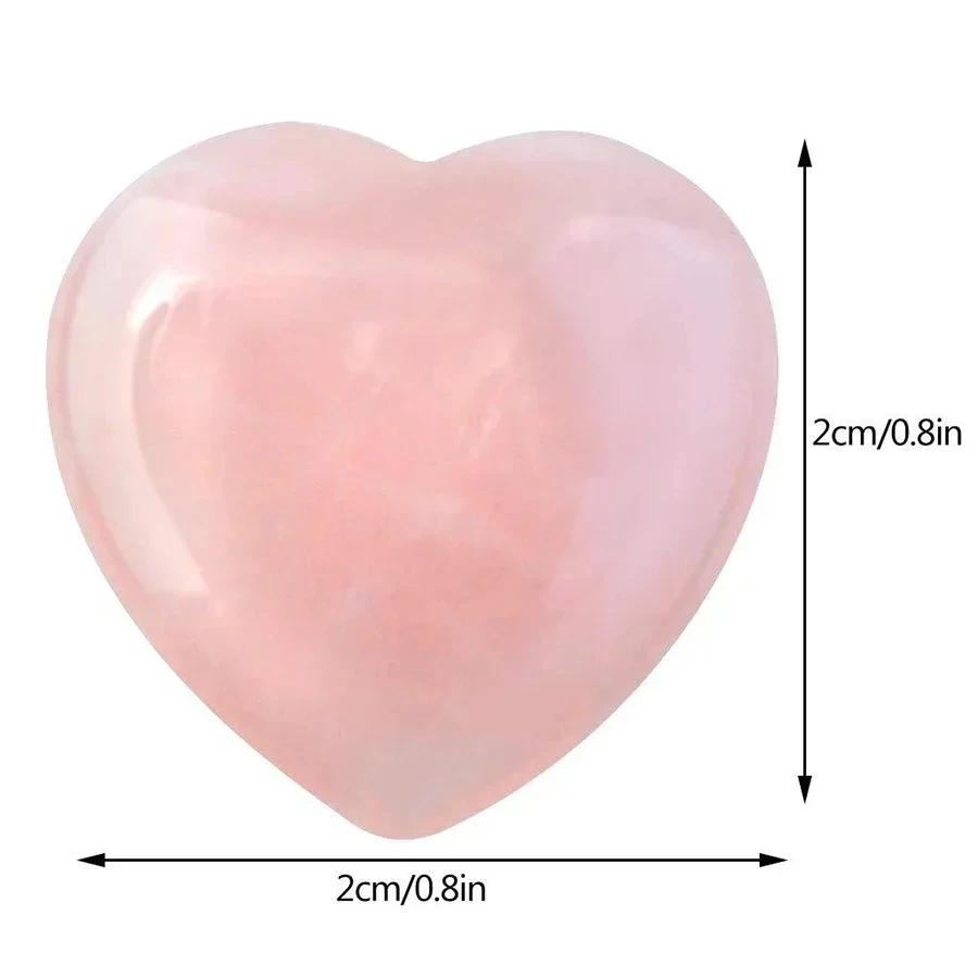 10/20/30 PEZZI Cuore di Quarzo Rosa Cristallo Naturale Set Regalo Pietre Lucidate Guarigione Reiki Pietra Preziosa Regalo di San Valentino Per Donne