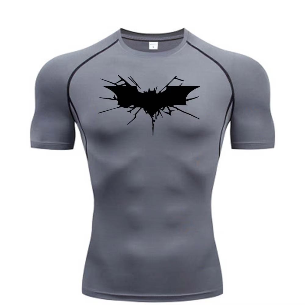 Art Bat Compression Shirt Men's Sprint Step T-shirt Fitness Sport Top Quick Dry Fitness Sportswear Bodybuilding Clothing RL00101