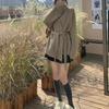 Knitted Female Cardigan Bathrobe Wind Aura Type Lace Up Autumn Winter Lazy Loose Sweater