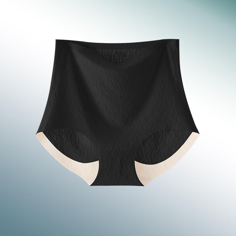 High Waist Seamless Underwear for Women, Sexy Hip Lift Without Trace, Large Size Abdominal Hip Lift for Women, Pure Cotton Briefs with Uncurled Edges