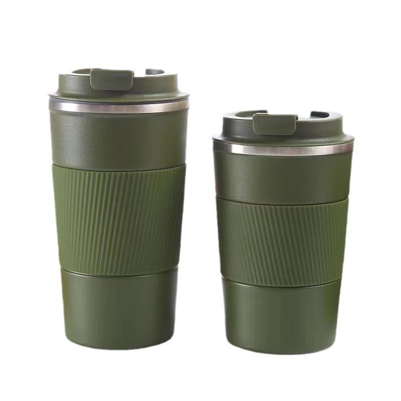 Stainless Steel Vacuum Insulated Travel Mug With Protective Sleeve - 380ml 510ml Office Car Outdoor Use