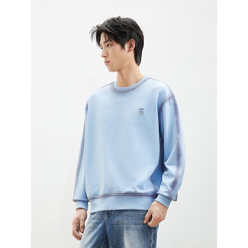 GXG Men's 2025 New Pure Cotton Crewneck Sweatshirt