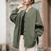 2026 Autumn Women's Zen-Style Cotton Linen Cardigan with Frog Buttons for Tea Ceremony