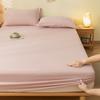 1pc Plain Fitted Sheet Skin-friendly Bed Cover fundas de colchón Elastic Bedsheet Home Mattress Protectors (No Pillowcase)