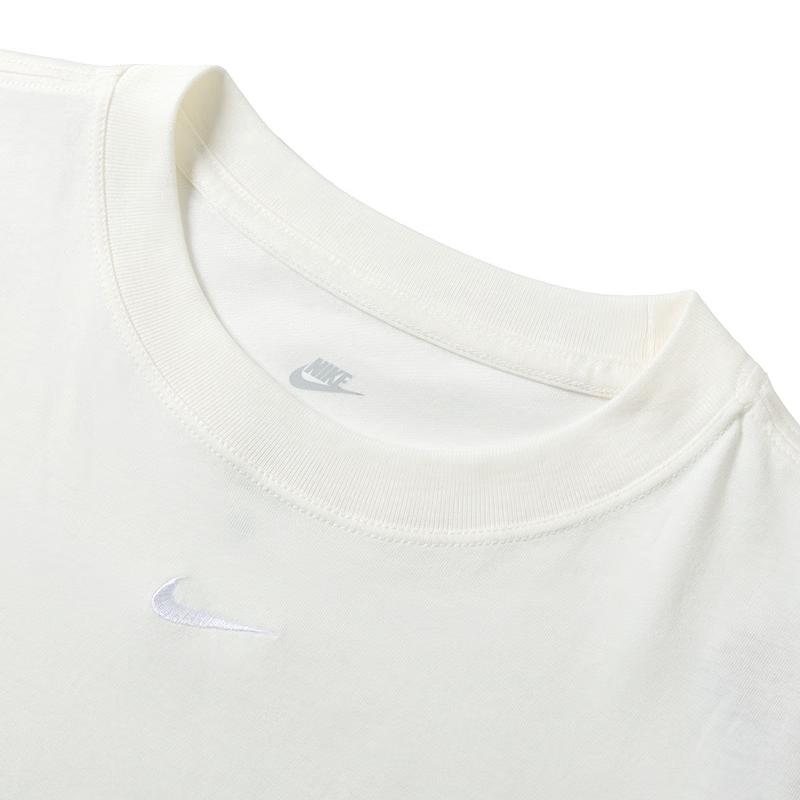 Nike Einfarbiges atmungsaktives lockeres Kurzarm-T-Shirt Damen Oberteile Weiß FD4150-134