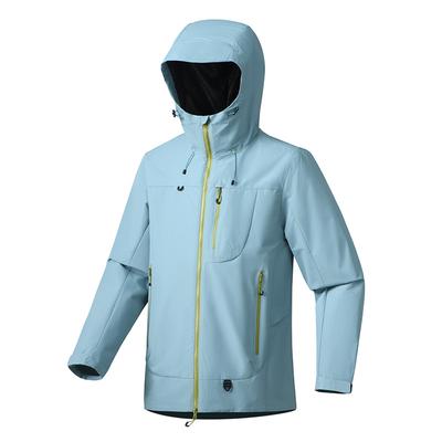 New Outdoor Sports Mountaineering Suit Hard Shell Windproof Hooded Jacket