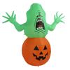 Halloween Inflatable Green Monster with LED Light 5FT IP44 Waterproof Halloween Blow Up Pumpkin