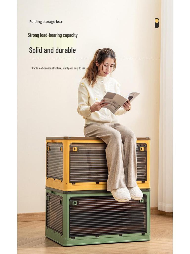 Transparenter Faltbarer Kleiderschrank-Organizer: Kleider- & Quilt-Aufbewahrungsbox