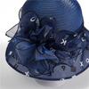 Elegant temperament organza hat women's spring summer bucket hat versatile top hat travel sun hat