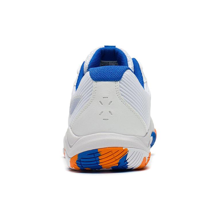 Li Ning 2 Comfortable Cushioning Slip Resistant Abrasion Resistant Low Top Badminton Shoes Unisex White Blue AYTS016-6