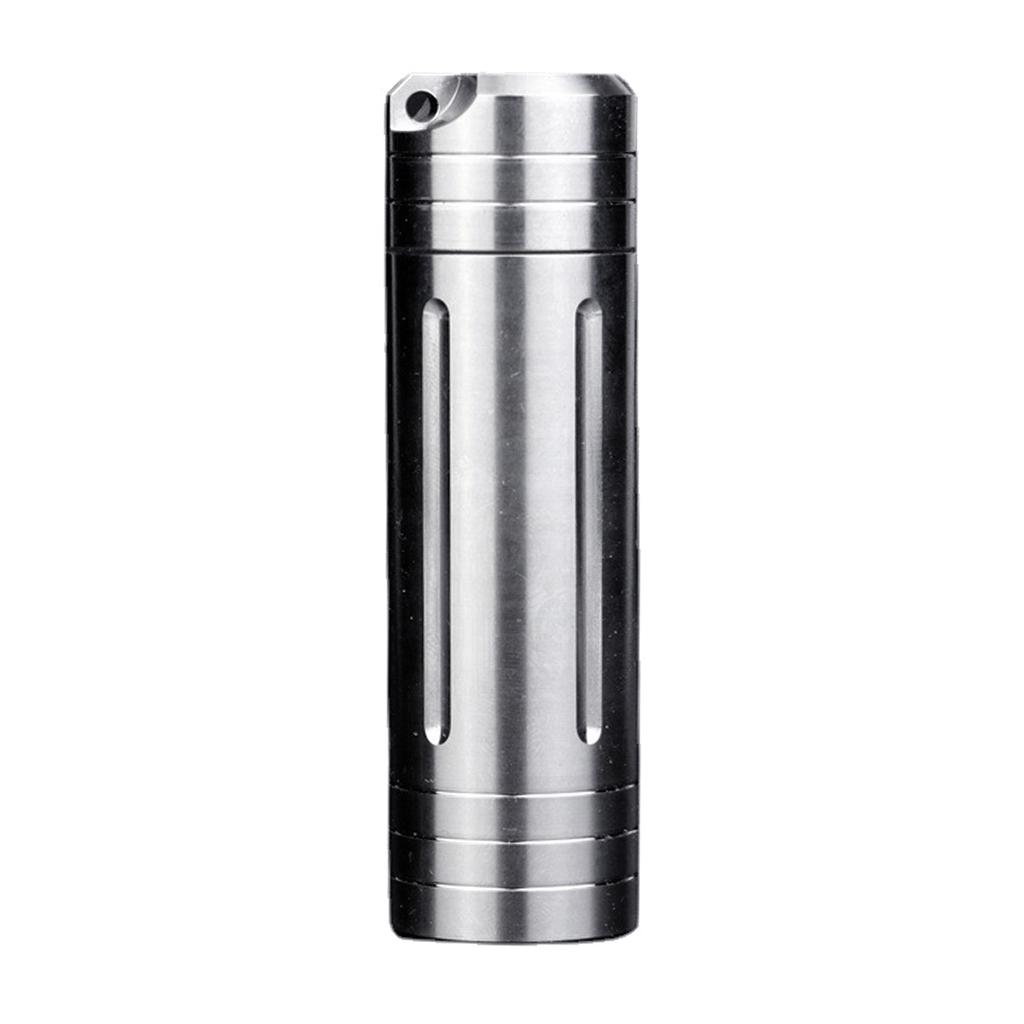 Watertight Pills Box, Mini Titanium Alloys Travel Medicine Storage Box, Scratch & Abrasion Resistance for Travel Outdoor