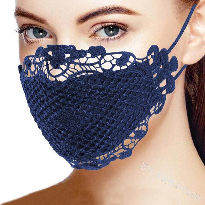 Water-Soluble Lace Mask with UV Protection and Dustproof Matte Finish