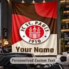 WandteppichFC St. Pauli Personalisierter Wandbehang mit individuellem Namen und Text, Heimwanddekoration