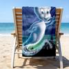1pc Casper2 Beach Towel, Beach and Seaside Swimming Pool Equipment, Fashion Pattern, Rectangular, Travel Essentials