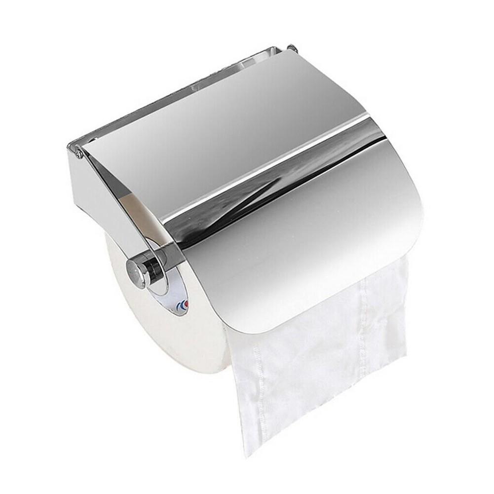 Cloakroom Wall Mounted Tissue Roll Holder Space Saving