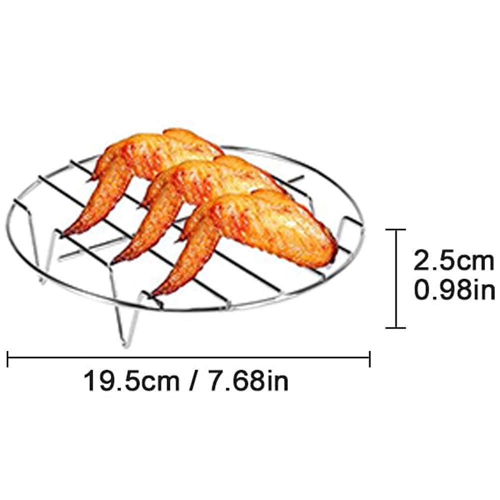 

13Pcs Air Fryer Accessories Set Non-stick Safe Durable Compatible with 3.7-6.8QT Oil-free Fryer Universal Kitchen Baking Tools