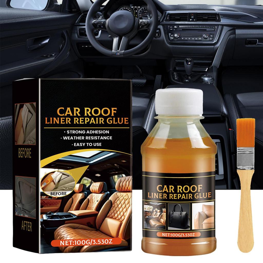 Car Headliner Adhesive Glue High Temperature Resistant Glue for Fabric Foam Fast Drying Strong Bond for Roof Lining Visor 100g