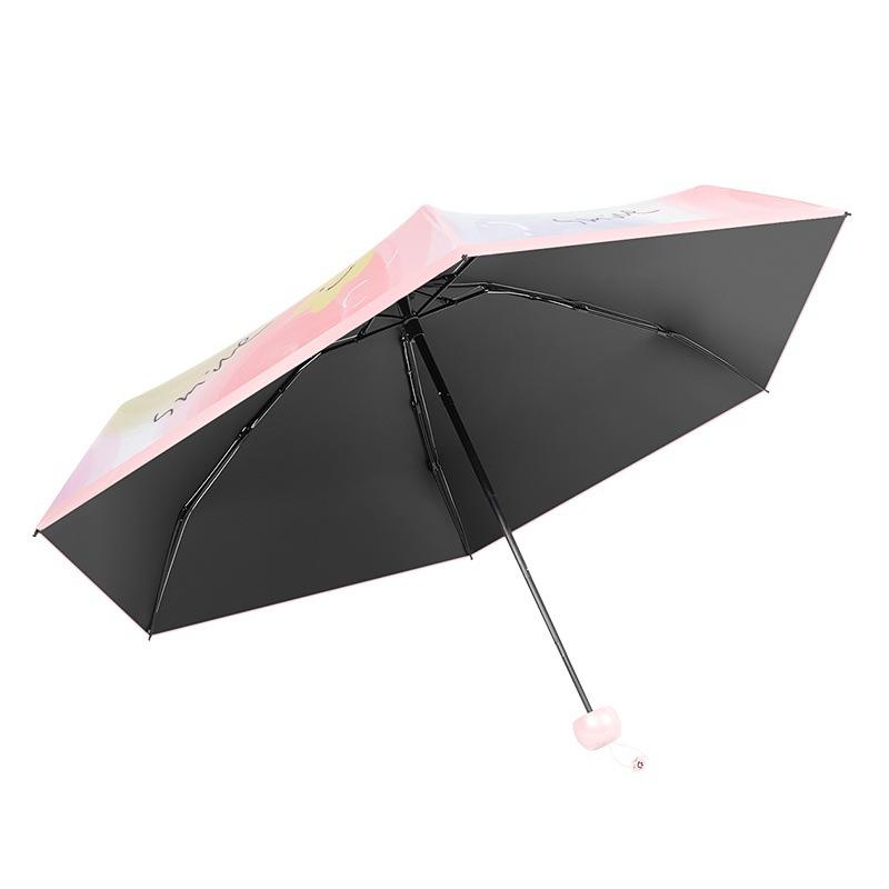 50% umbrella Double keel parasol Vinyl digital sun umbrella Pocket umbrella