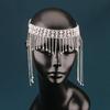 1 Pieza Cadena para la Cabeza de Boda Joyería Malla Hueca Tocado para Mujeres Diadema de Lujo Gorro Sombrero Accesorios para el Cabello