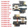 Placă de încărcare pentru Xiaomi Redmi 14C 13 13C 12 12C 10 2022 Prime 10A 10C 10X 4G 5G Port de încărcare Conector USB Placă Dock PCB Piese