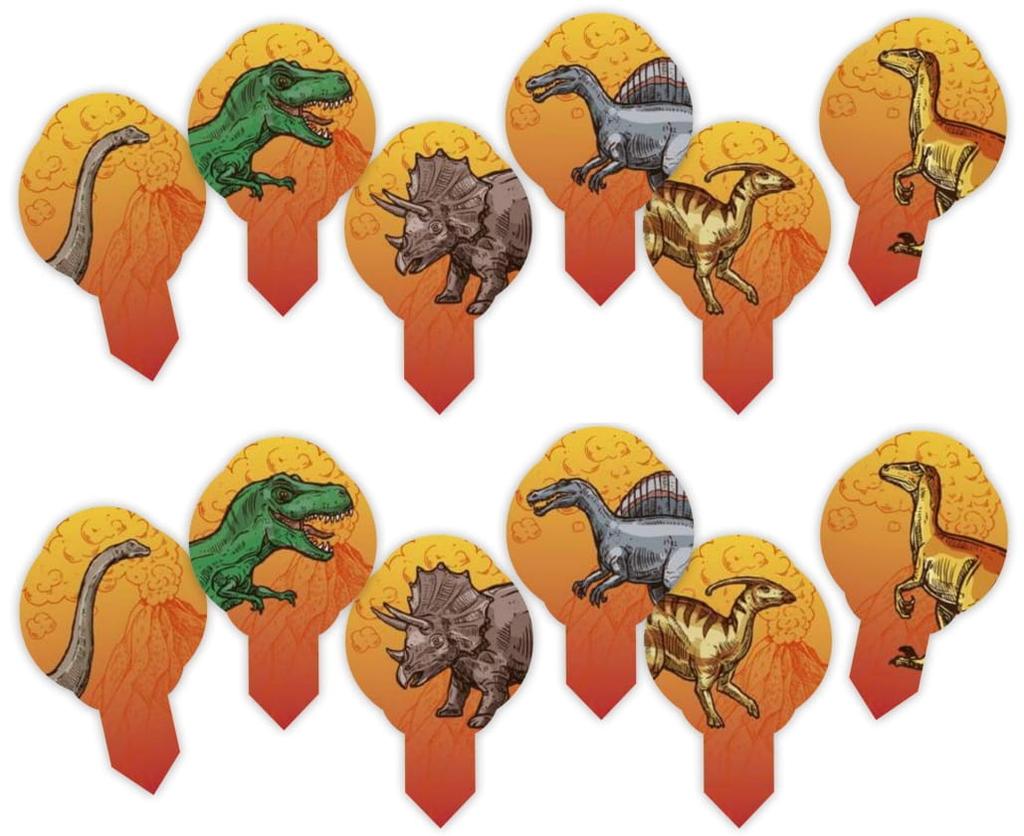Opłatek Na Muffiny Tort Lody Dinozaury 12Szt