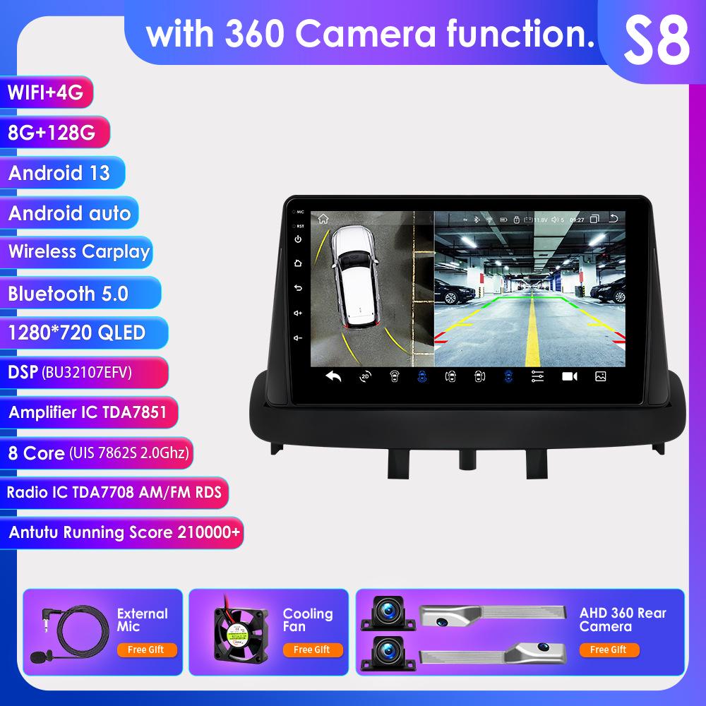 9" Large Screen Android GPS Navigation for 08-14 Megane 3 - Intelligent All-In-One Car System