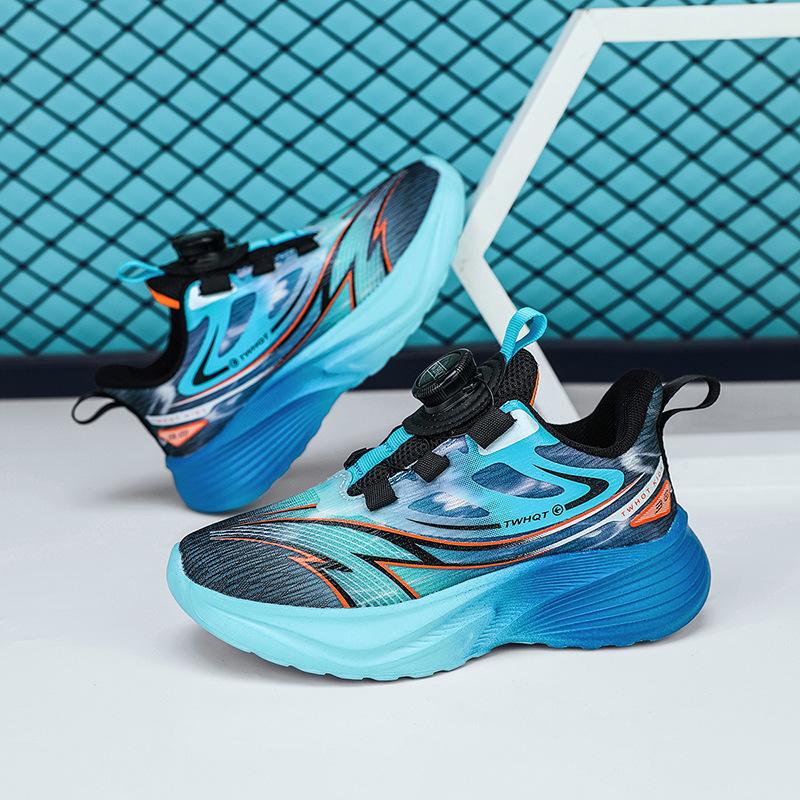 2025 autumn new boys shoes mesh breathable children's sports shoes medium older girls soft-soled running shoes