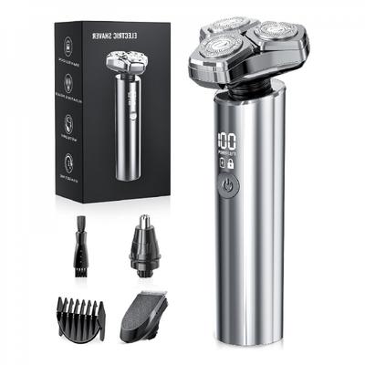 Electric Razor for Men, 10,000RPM High-Speed Motor, IPX8 Waterproof, USB Fast Charging, 5-Min Quick Charge & Travel Lock