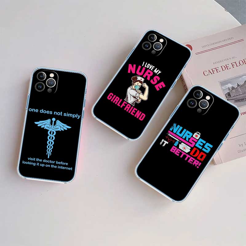 RE22 Doctor Nurse Transparent Phone Case for Motorola Moto G40 G04 G05 One Ace Action  Fusion + Plus Hyper Macro Vision Zoom