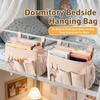 1Pc Multi-Function Bedside Hanging Bag Multi-pocket Bedside Hanging Basket Dorm Room