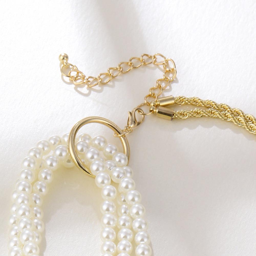 Schickes unregelmäßiges Perlen- und Legierungshalsband, perfekt für Hochzeiten und Reiseerinnerungen