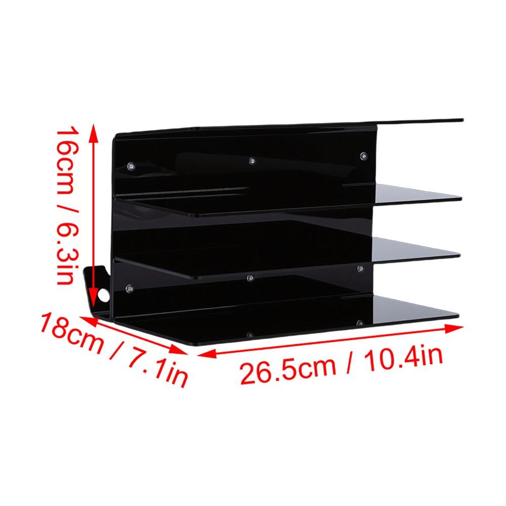 Durable Transparent Black Keyboard Storage Rack 18x26.5x16cm Acrylic Keyboard Organizer Keyboard Display Stand For Gaming Desk