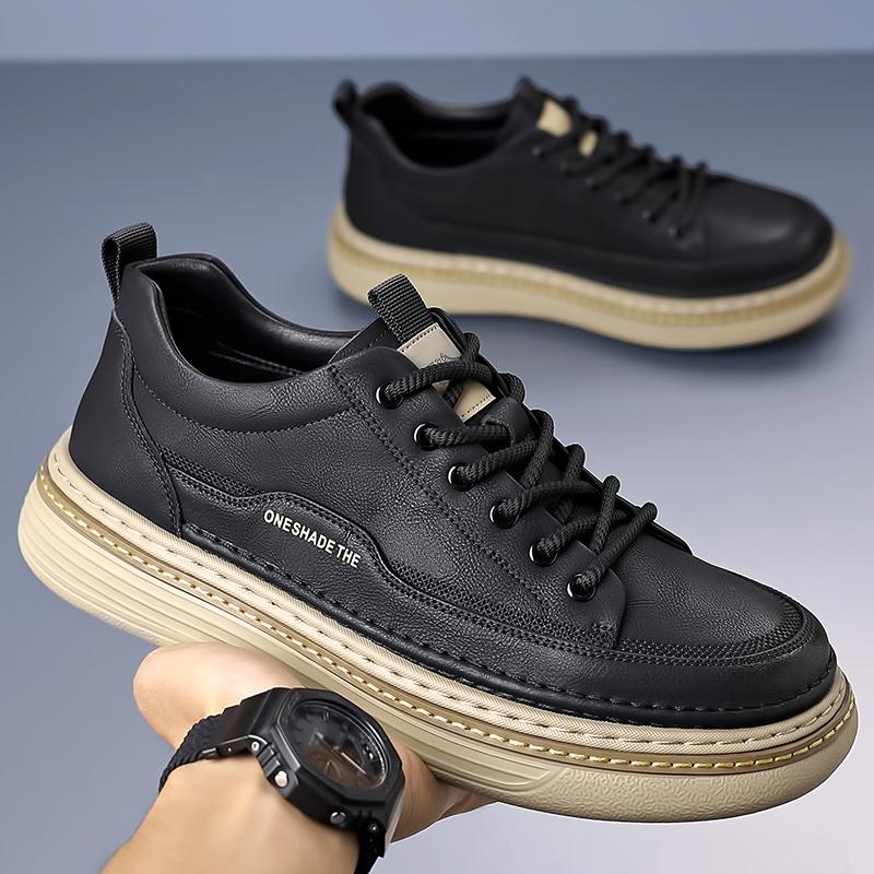 Stylish Leather Men's Oxfords Shoes Handmade Male Casual Shoes Leisure Sneakers All-match Outdoor Walking Shoes Treking Footwear