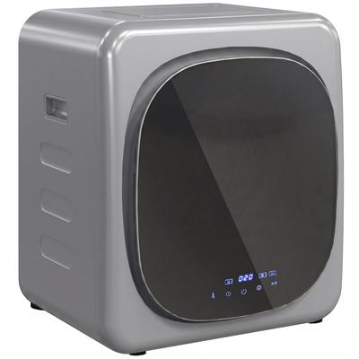 Secadora com Ventilação 4 kg com Modo Inteligente, Secadora Compacta 800 W com Tambor de Aço Inoxidável, Prata