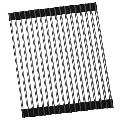 Dish Rack Kitchen Drains Rack, Stainless Steel Foldable Dish Rack On The Sink
