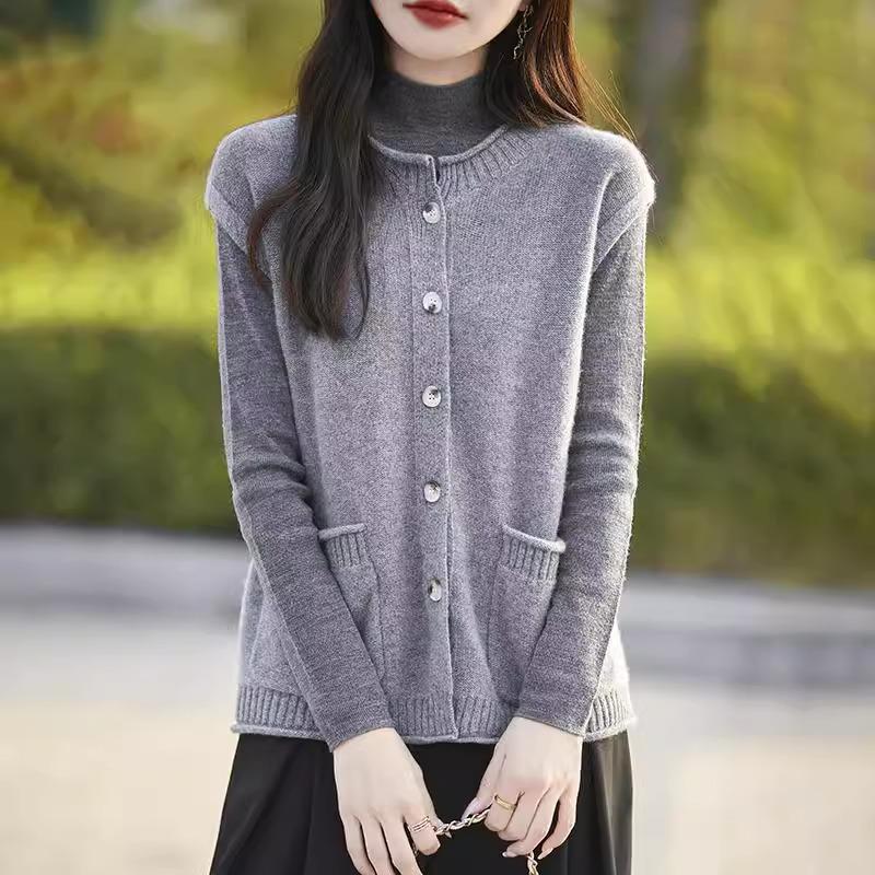 New Round Neck Lazy Style Vest In Spring and Autumn Soft Loose Casual Knitted Sweater Vest Sweater Women's Waistcoat