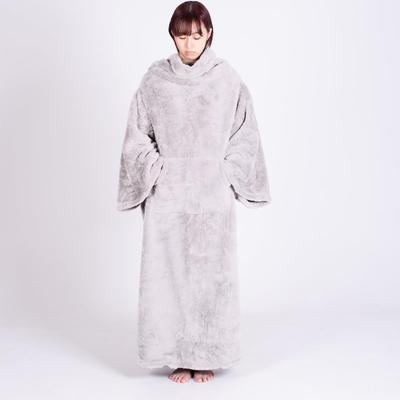 WIGWAM Wearable Blanket, Gray (136cm Wide X 150cm Long), Loungewear, Cold Weather Protection, Unisex, with Front Pocket and Button Closure