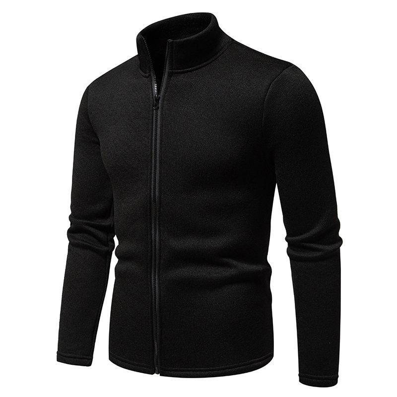 Autumn Men's Zipper Sweatshirt Stand Collar Lightweight Casual Sport Cardigan Comfortable Daily Hoodies