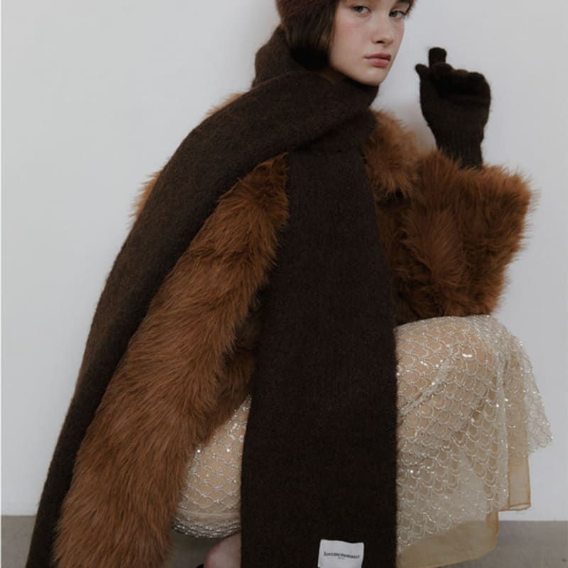 LOVE ME MONSTER [2 SET] Mild Winter Muffler & Glove (L244MST010)