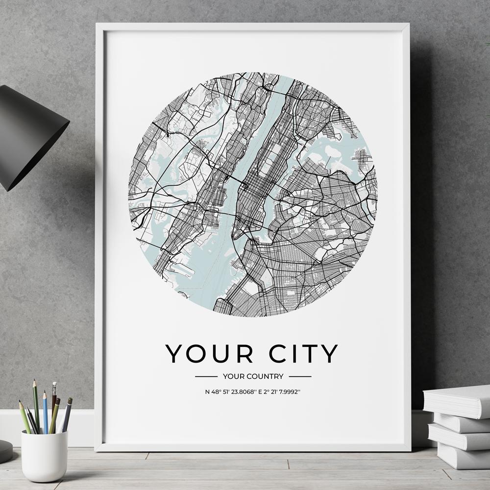 

Персонализированные пользовательские современные черные любые карты города подарок стены книги по искусству холст печать плакатов картины картина для гостиной домашний декор 21x30cm No Framed