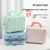 14" Portable Makeup Suitcase - Solid Color, Mini Storage, Event Souvenir, Small Boarding Password Case